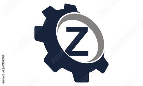 Gear Logo Letter Z