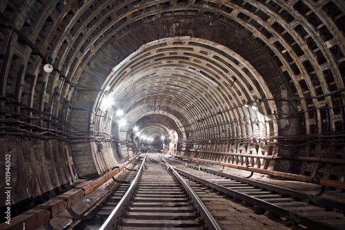 Subway tunnel. Kiev  Ukraine. Kyiv  Ukraine 