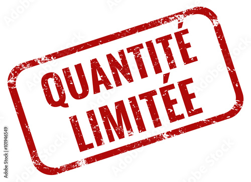 quantité limitée timbre rouge