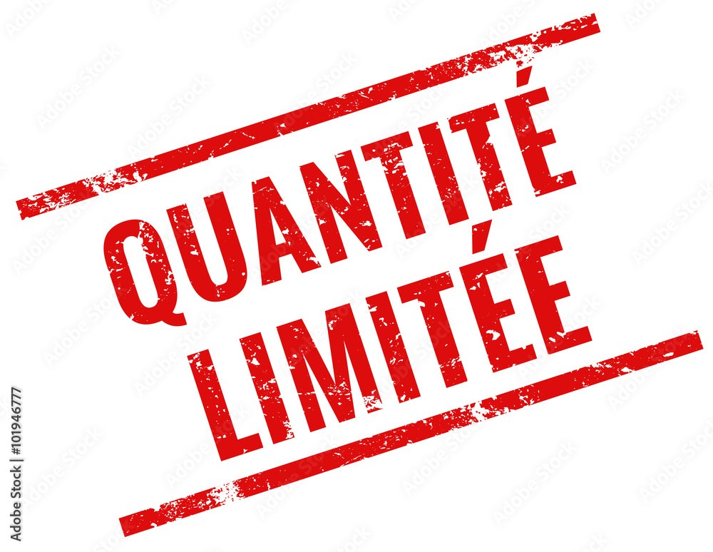 Obraz na płótnie quantité limitée timbre rouge