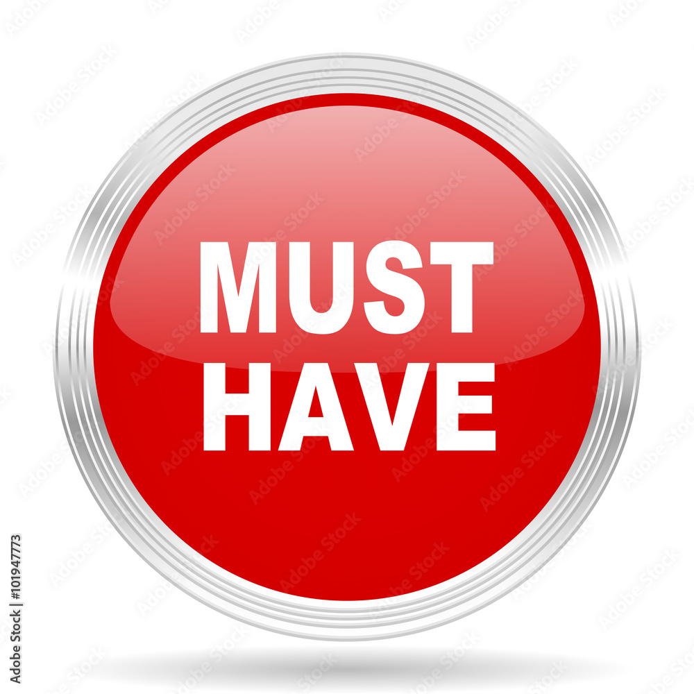 must have red glossy circle modern web icon must have red glossy circle modern web icon