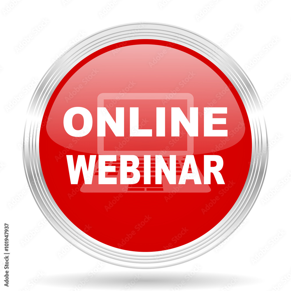 online modern webinar red glossy circle modern web icon online modern webinar red glossy circle modern web icon
