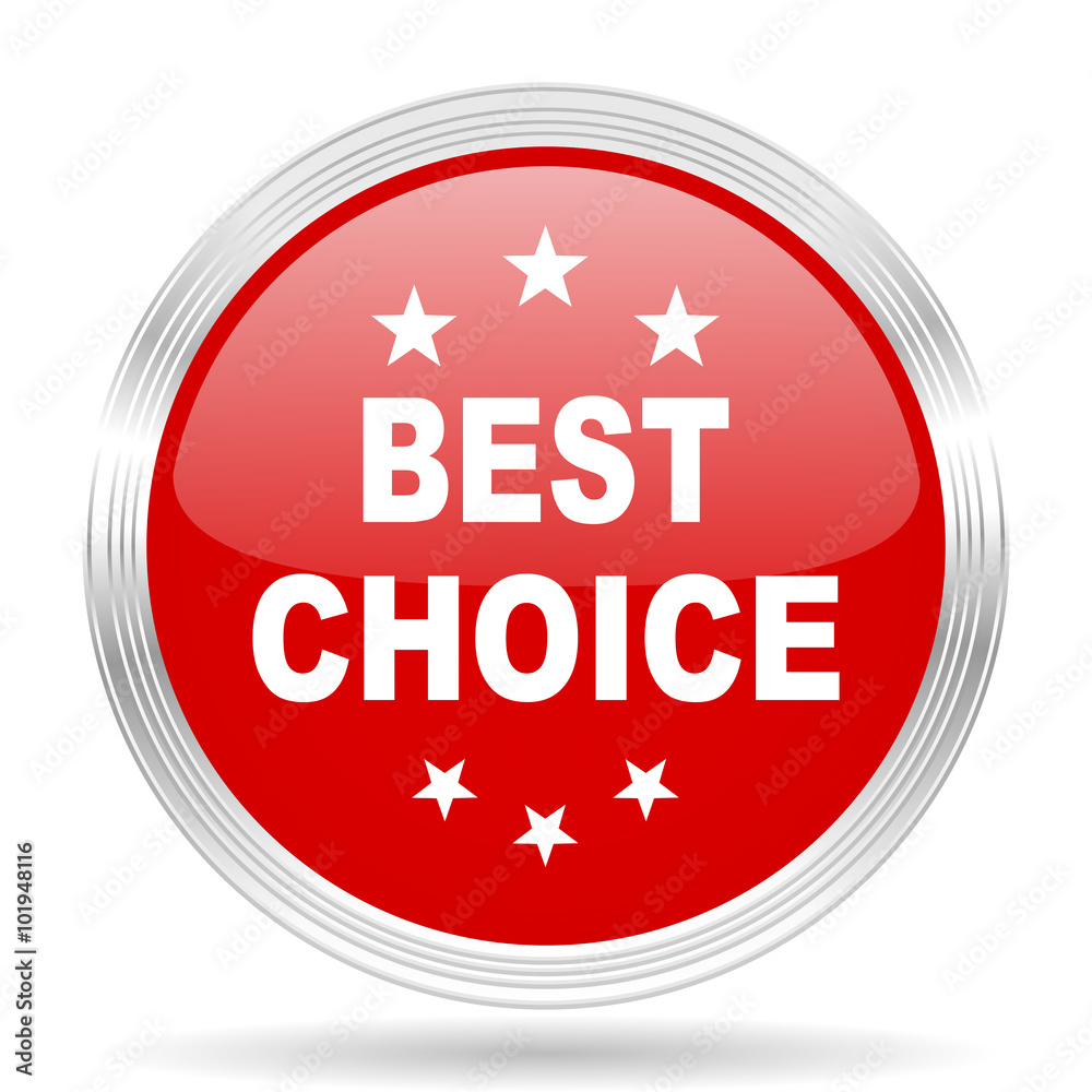 best choice red glossy circle modern web icon best choice red glossy circle modern web icon