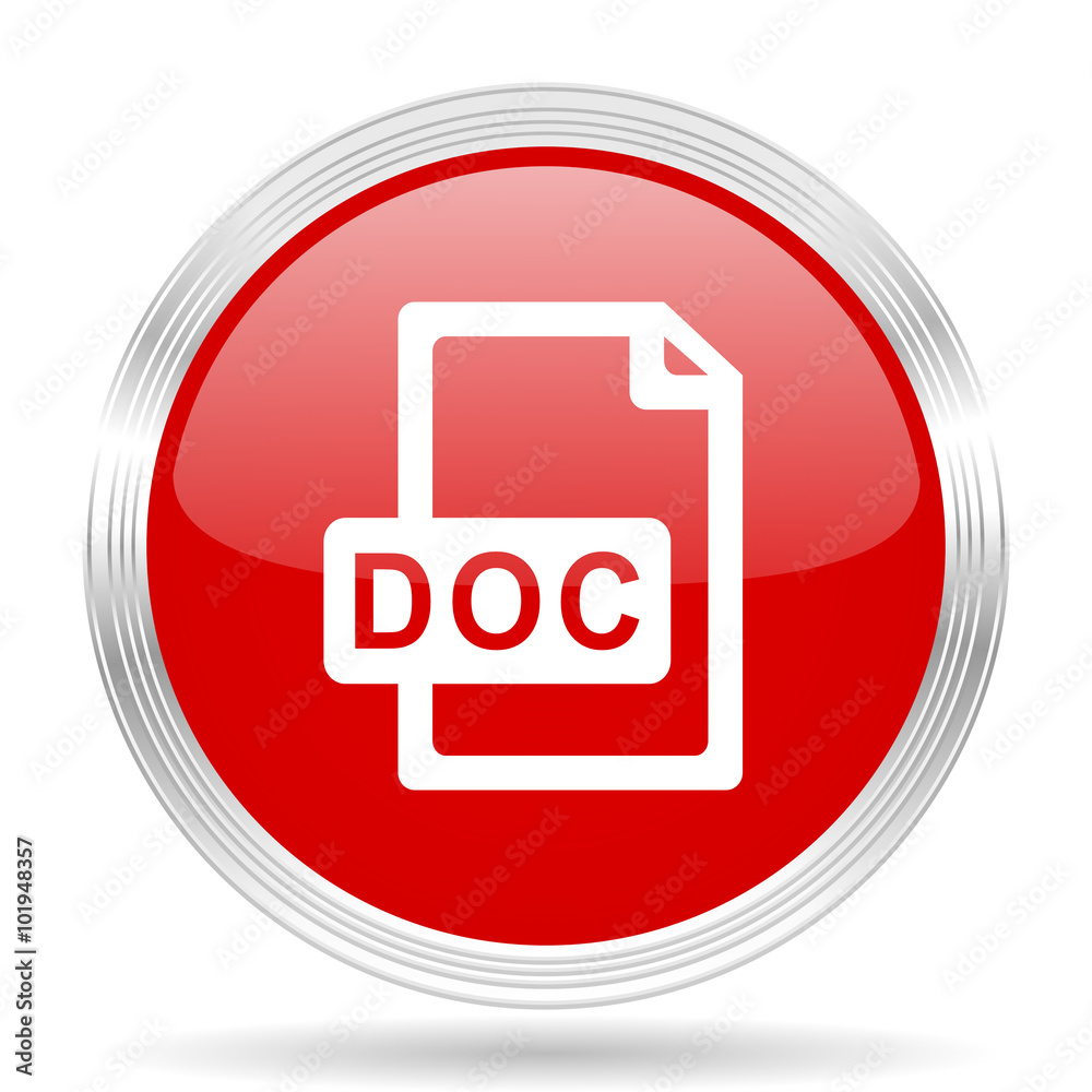 doc file red glossy circle modern web icon doc file red glossy circle modern web icon
