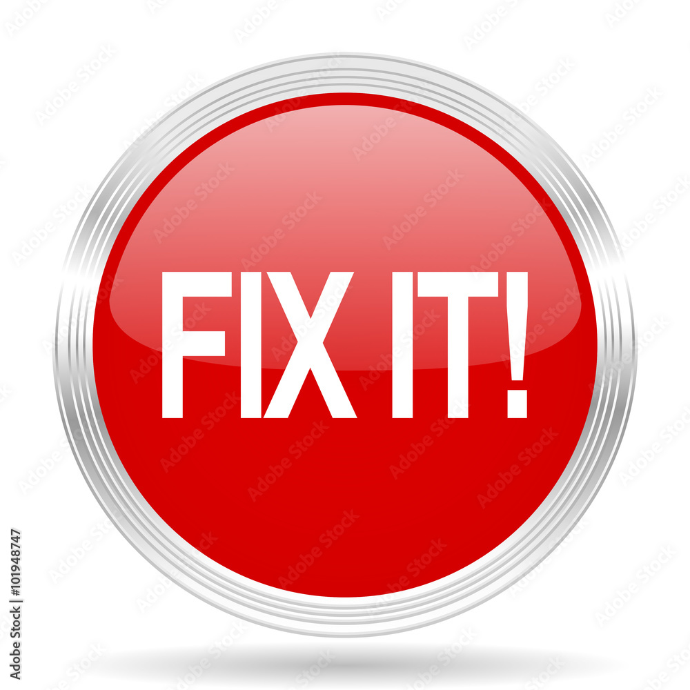 fix it red glossy circle modern web icon fix it red glossy circle modern web icon