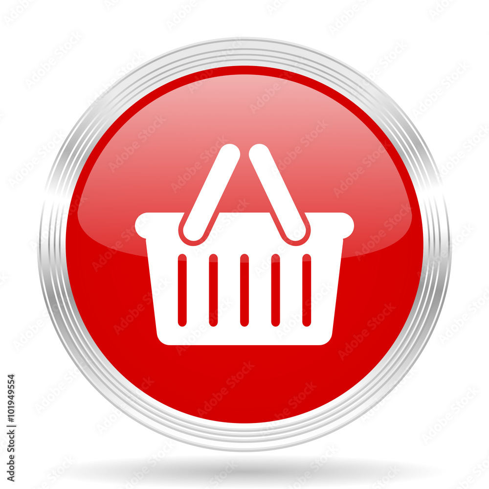 cart red glossy circle modern web icon cart red glossy circle modern web icon
