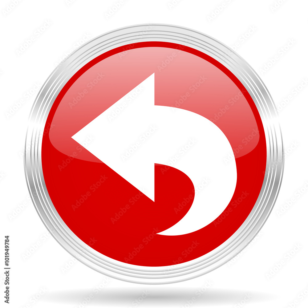back red glossy circle modern web icon back red glossy circle modern web icon