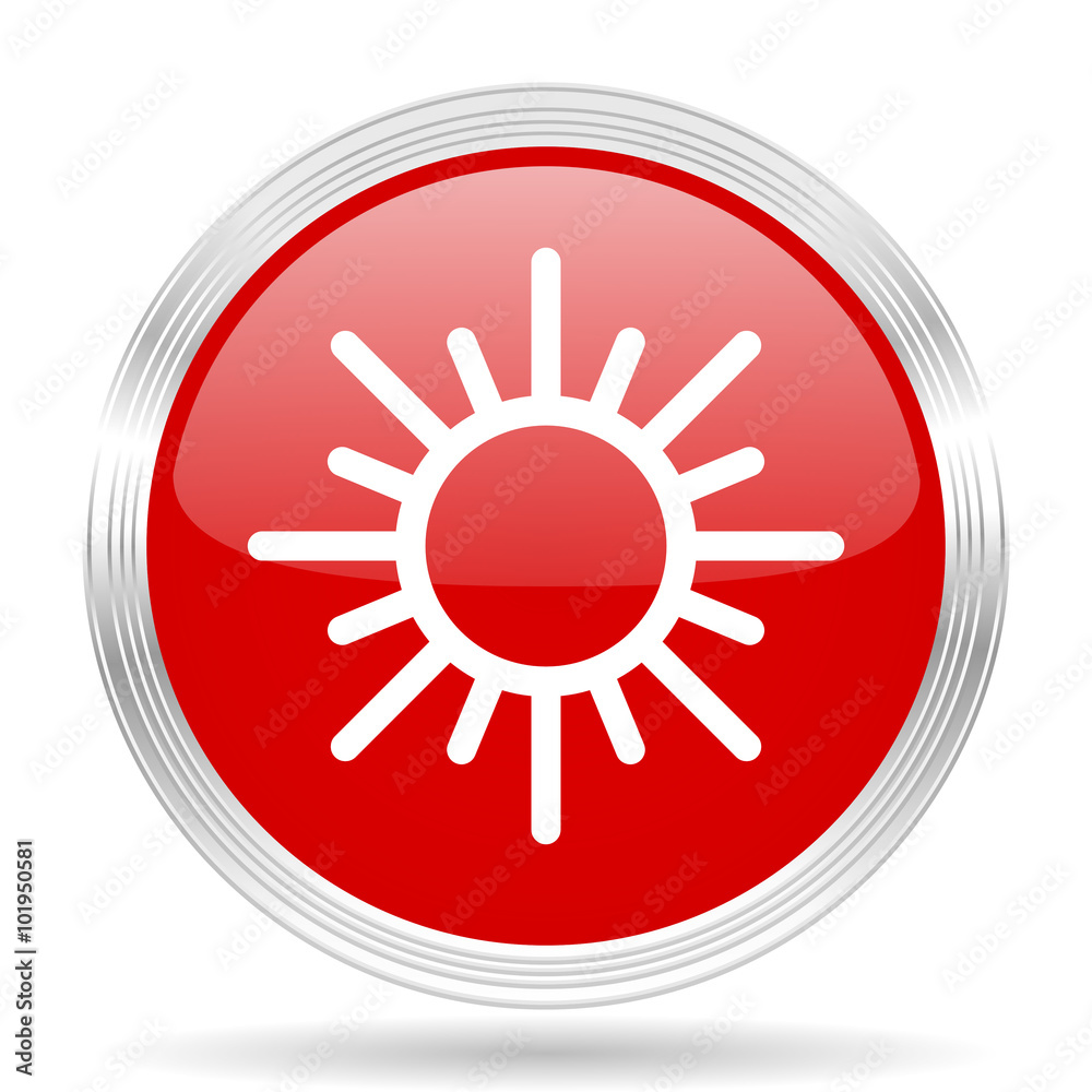 sun red glossy circle modern web icon sun red glossy circle modern web icon