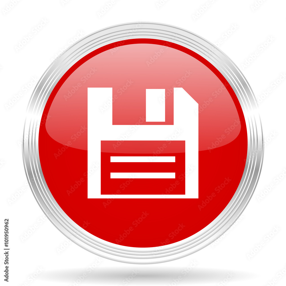 disk red glossy circle modern web icon disk red glossy circle modern web icon