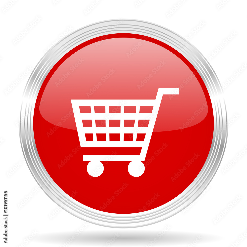cart red glossy circle modern web icon cart red glossy circle modern web icon