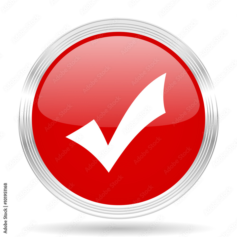 accept red glossy circle modern web icon accept red glossy circle modern web icon