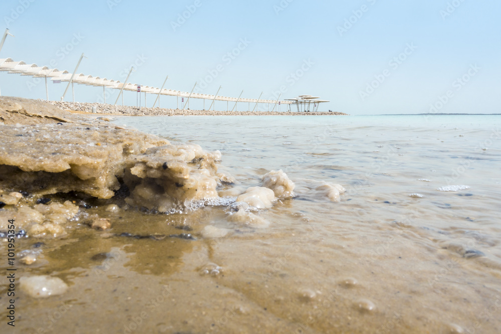 Φωτογραφία Salty Shore and Dead Sea Promenade, Israel