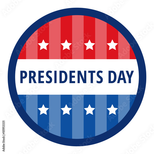 Badge greetings for Presidents day