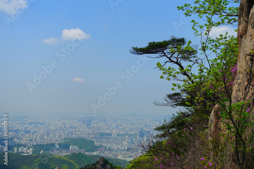 Der Bergblick über Seoul photo