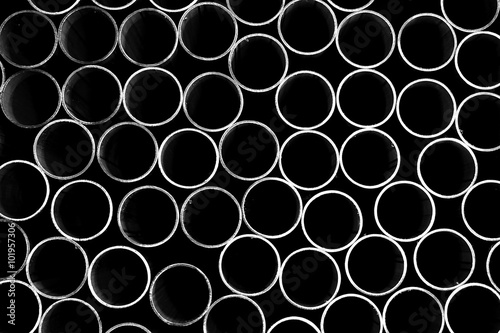 abstract stack of round tube