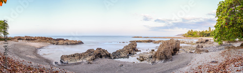 Panoramic view of Mal Pais beach during sunrise