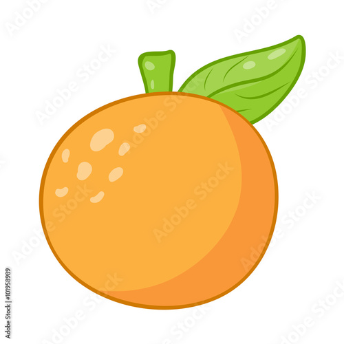 Orange isolated illustration