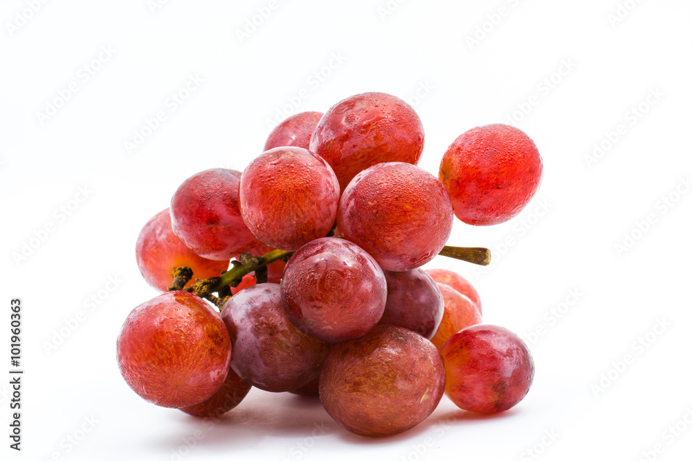 fresh grapes on white background fresh grapes on white background