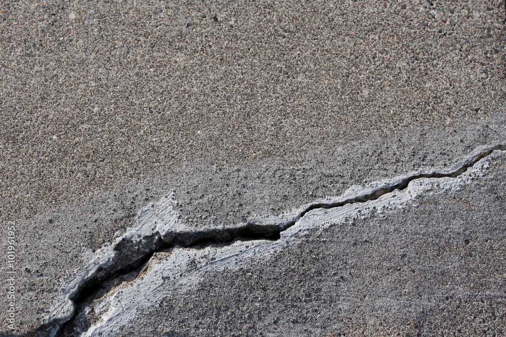 Obraz na plátně cracked concrete cement step