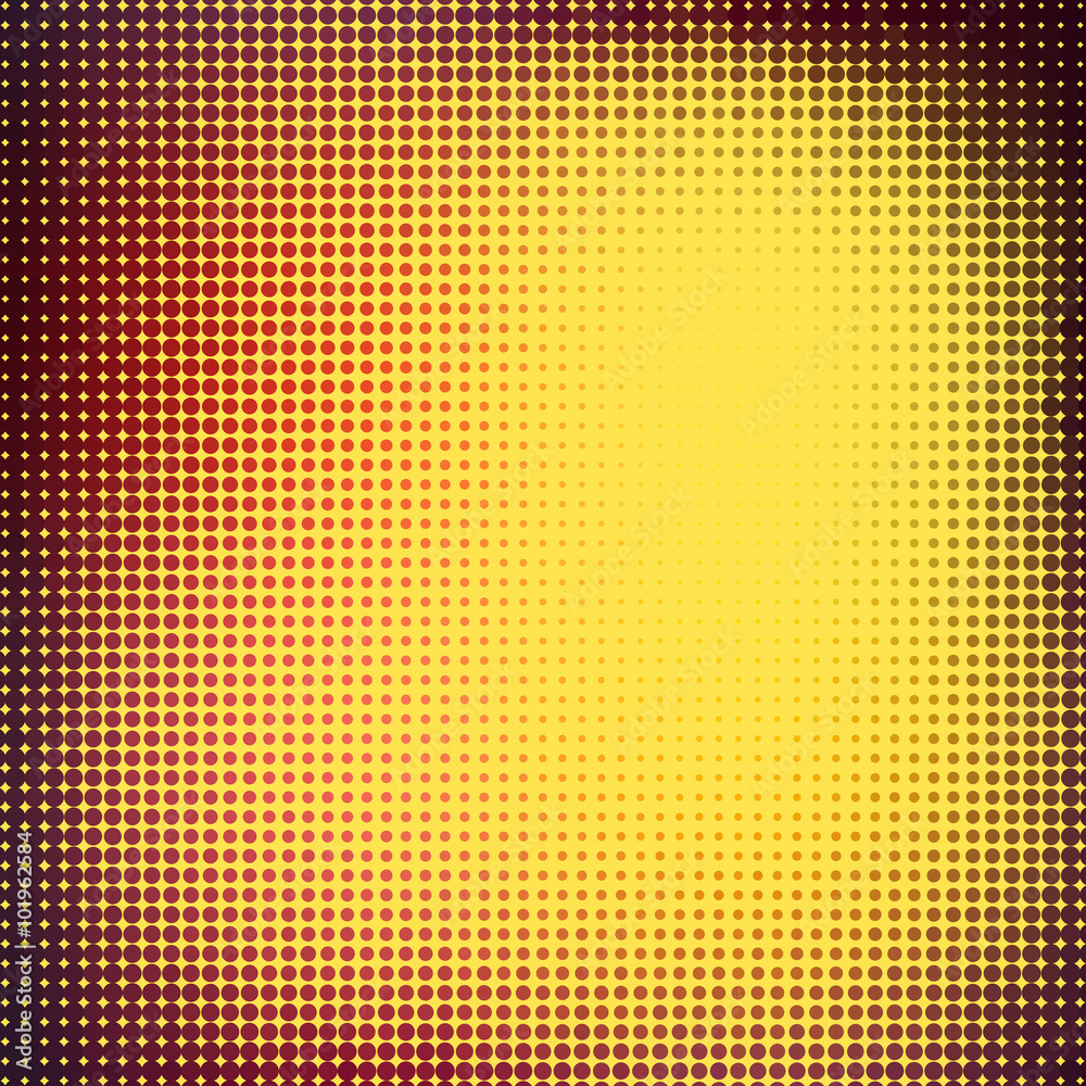Abstract background with halftone effect