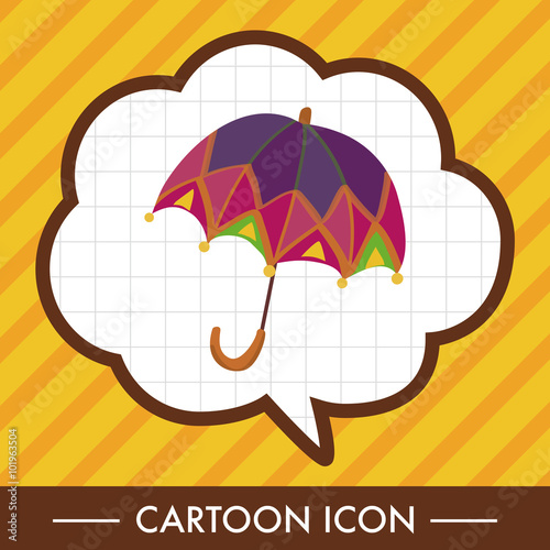 Umbrella theme elemets vector,eps