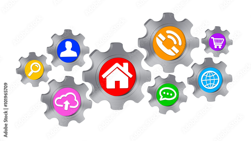 Cogwheel icon illustration Cogwheel icon illustration