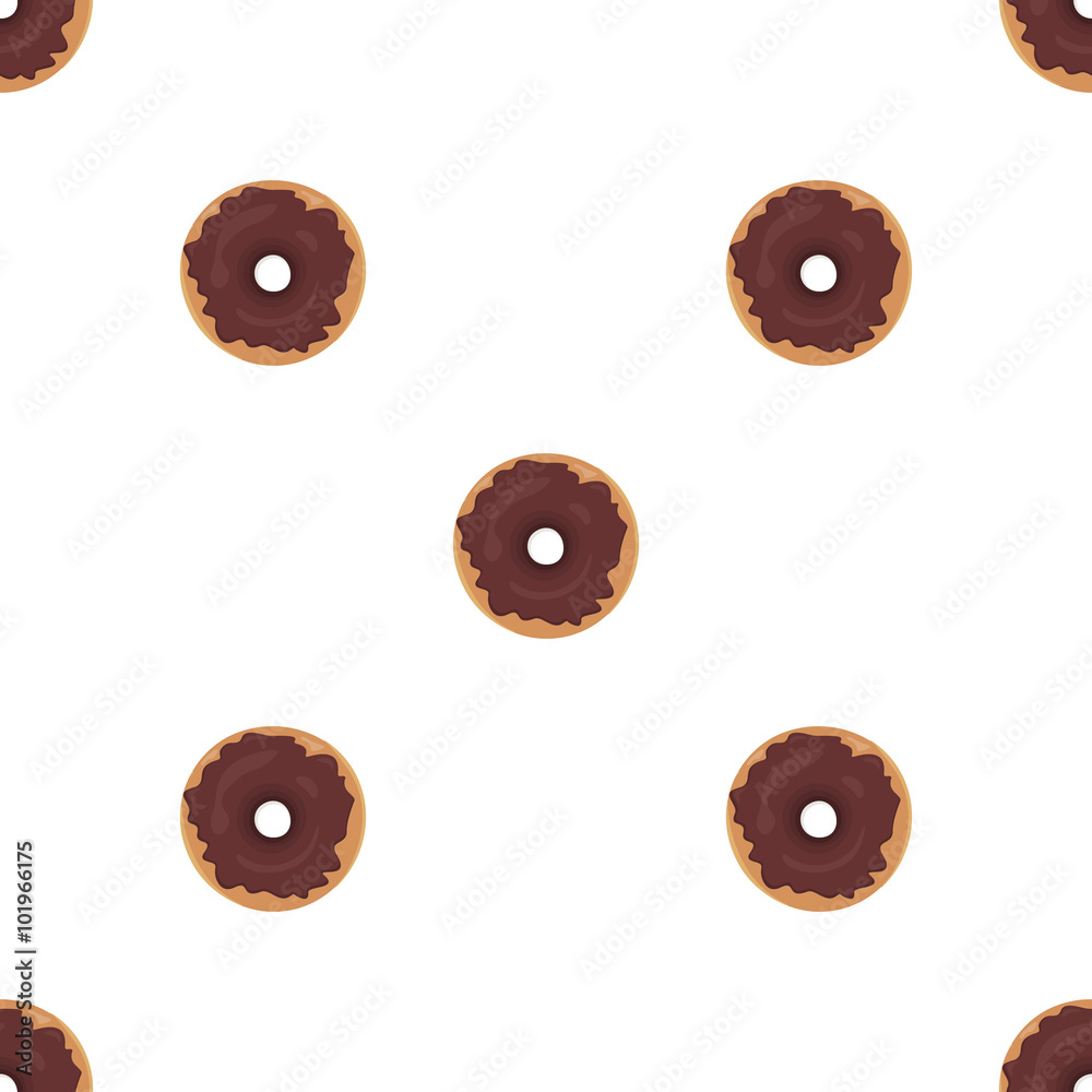 Fototapeta premium Donut Seamless Background Texture Pattern