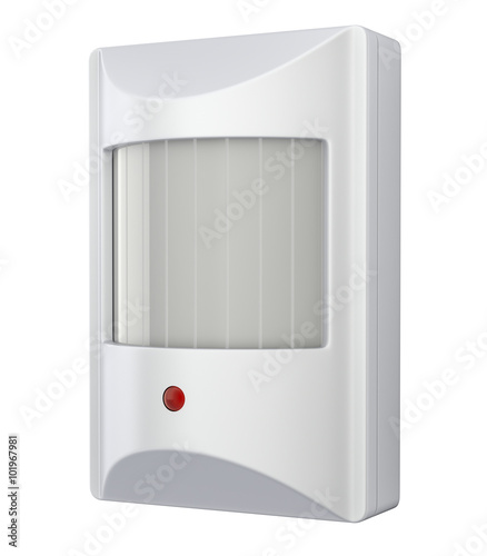 Fototapeta Naklejka Na Ścianę i Meble -  PIR motion detector isolated on white background