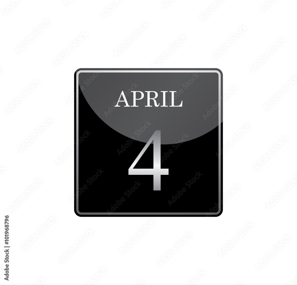 4 april calendar silver and glossy 4 april calendar silver and glossy