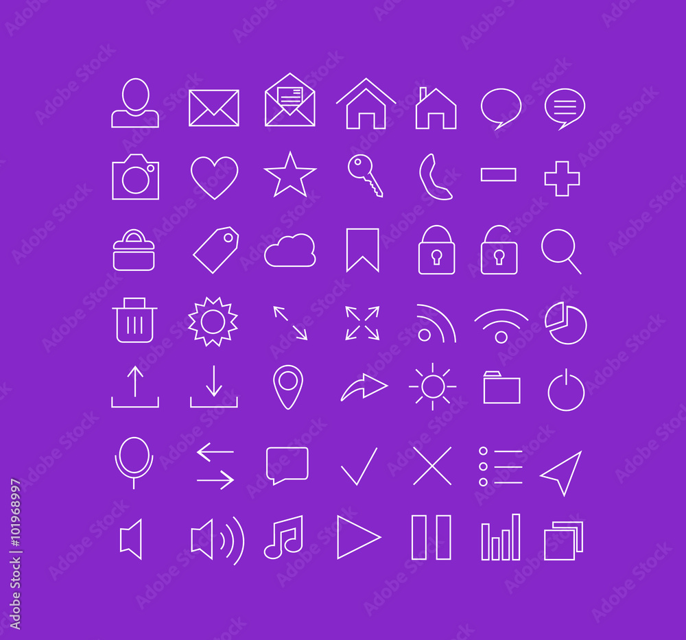 Set of line icons Set of line icons
