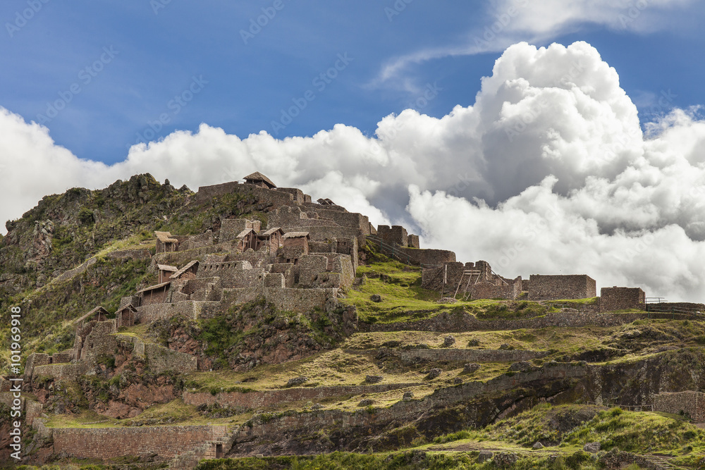 Pisac, rovine inca. Valle Sacra, Peru
