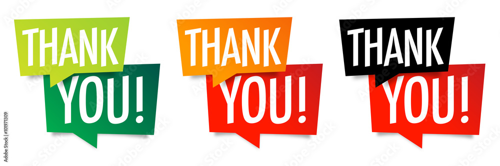 Εκτύπωση καμβά Thank you