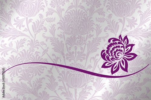 Fototapeta Naklejka Na Ścianę i Meble -  water lily, wedding card design, India