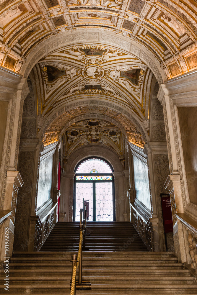 Golden Staircase in the Doge's Palace, Venice - Italy