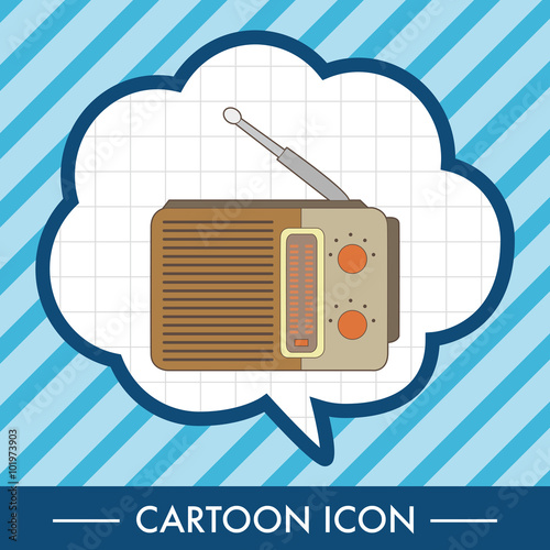 radio theme elements vector,eps
