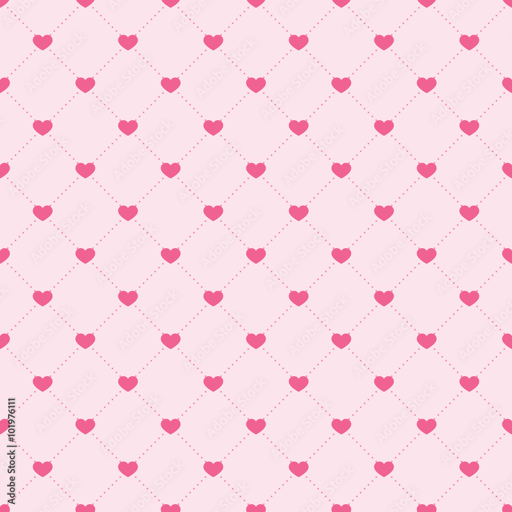 Pink hearts. Seamless pattern Pink hearts. Seamless pattern
