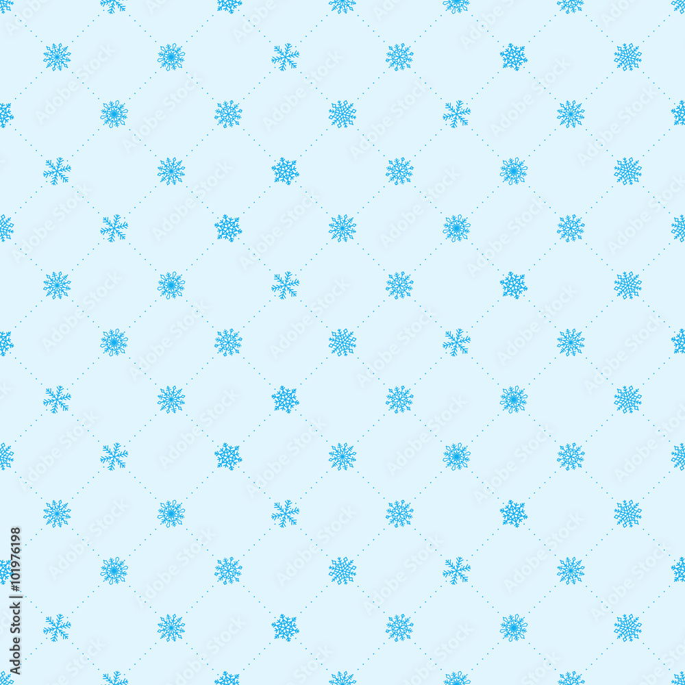 Snowflake winter vector seamless pattern Snowflake winter vector seamless pattern