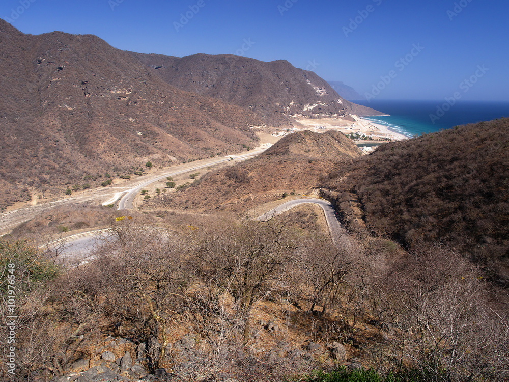 View on Rakhyot, Dhofar, Oman
