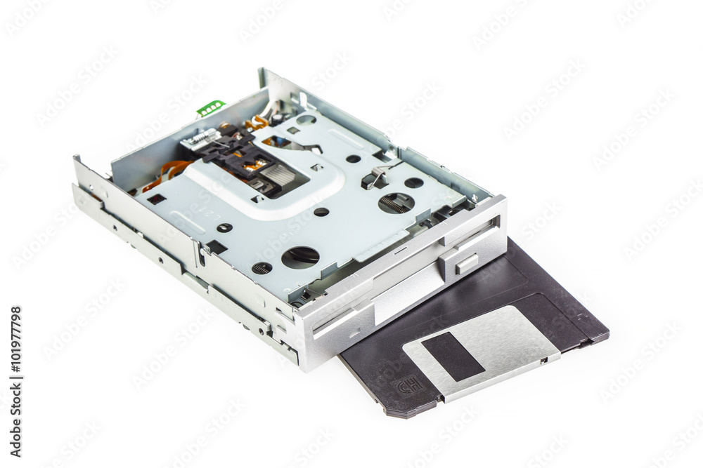 Floppy disk drive and diskette 01 Floppy disk drive and diskette 01