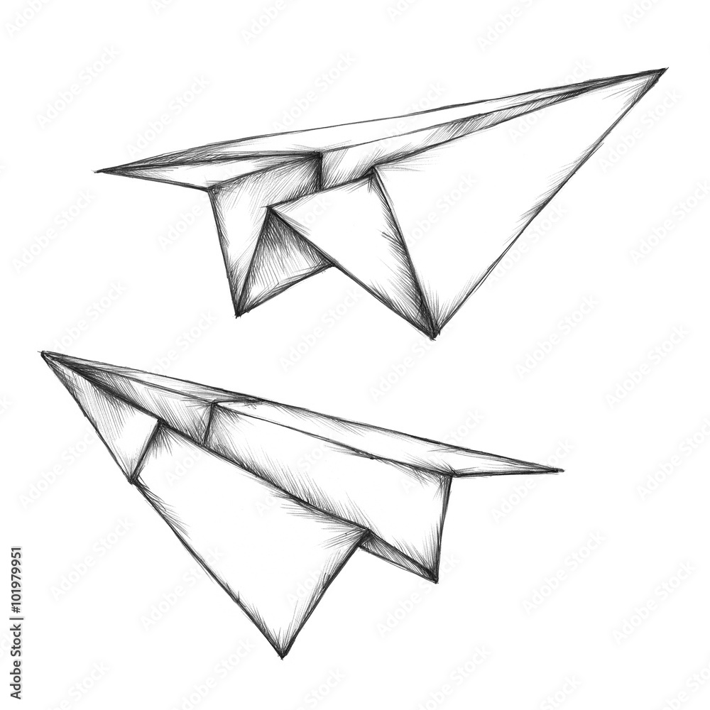 Einfache Papierflieger Stock Illustration Adobe Stock einfache-papierflieger-stock-illustration-adobe-stock