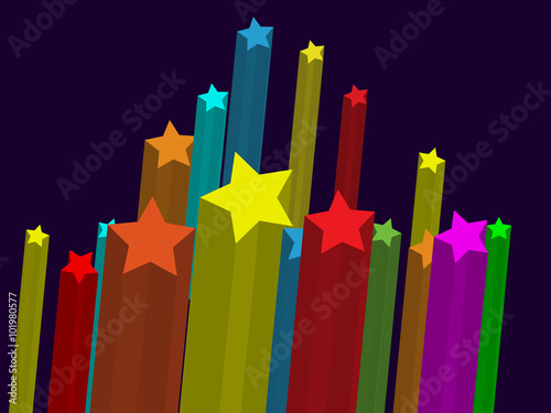 Rising Stars  Vector 