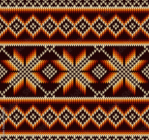 Abstract pattern with seamless knitted texture