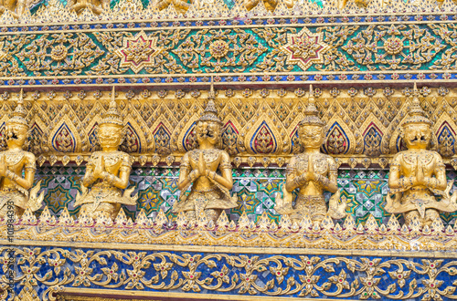 Wat Phra Kaeo  Temple of the Emerald Buddha Bangkok  Asia Thaila