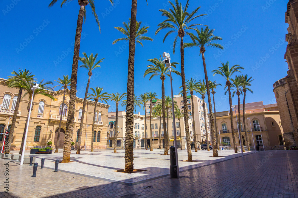 Fotografie Cathedral Square in Almeria, Spain