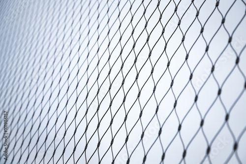 Steel chain link fence background texture