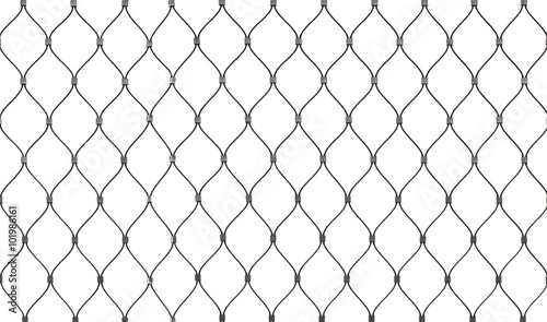 Steel chain link fence background texture isolated