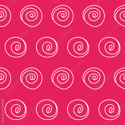 Hand drawn doodle seamless pattern background 