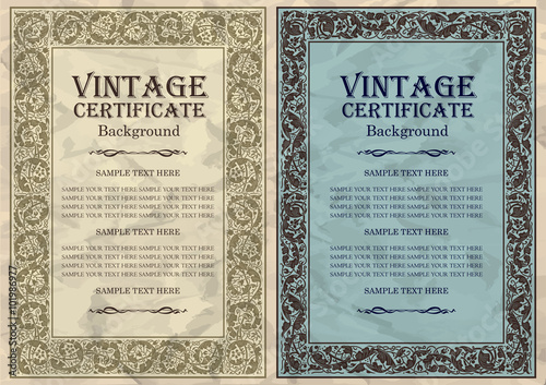 vintage frame design: art nouveau