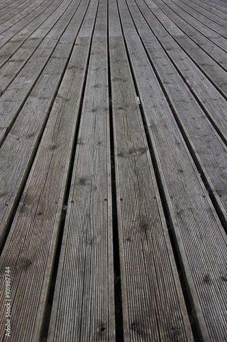 Grooved wooden planks for texture or background.