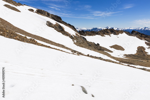 snow mountain view photo